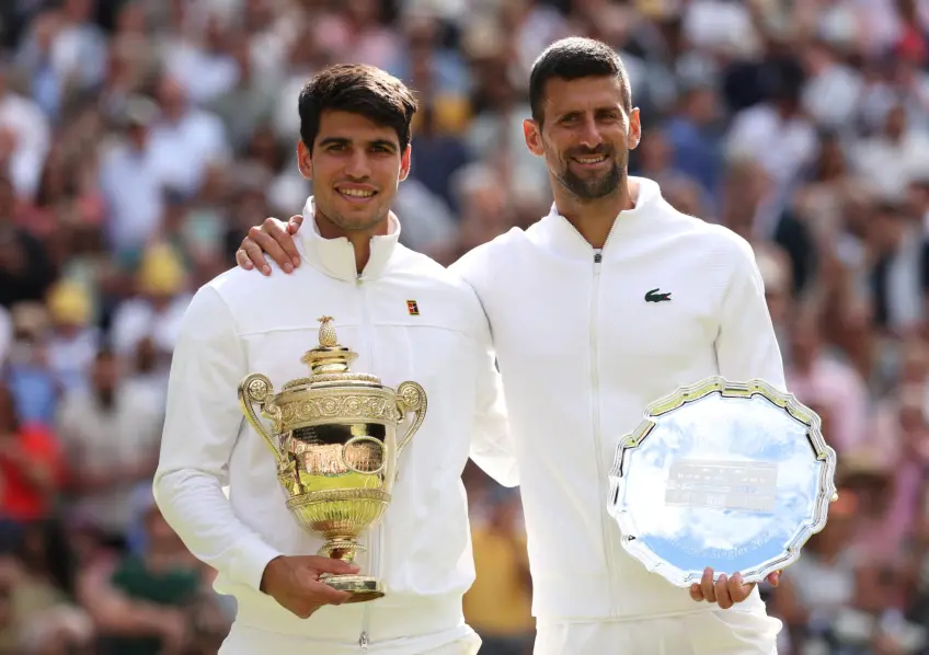 Novak Djokovic Jokes With Carlos Alcaraz We Were Not Taking The