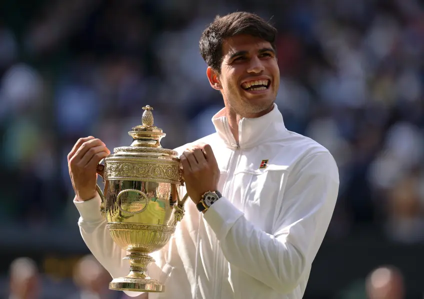 Wimbledon champion Carlos Alcaraz toasts to Spain’s Euro 2024 Victory